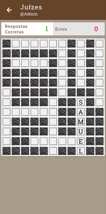 A crossword in progress